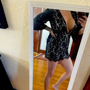 Size 12 lace romper. Never worn